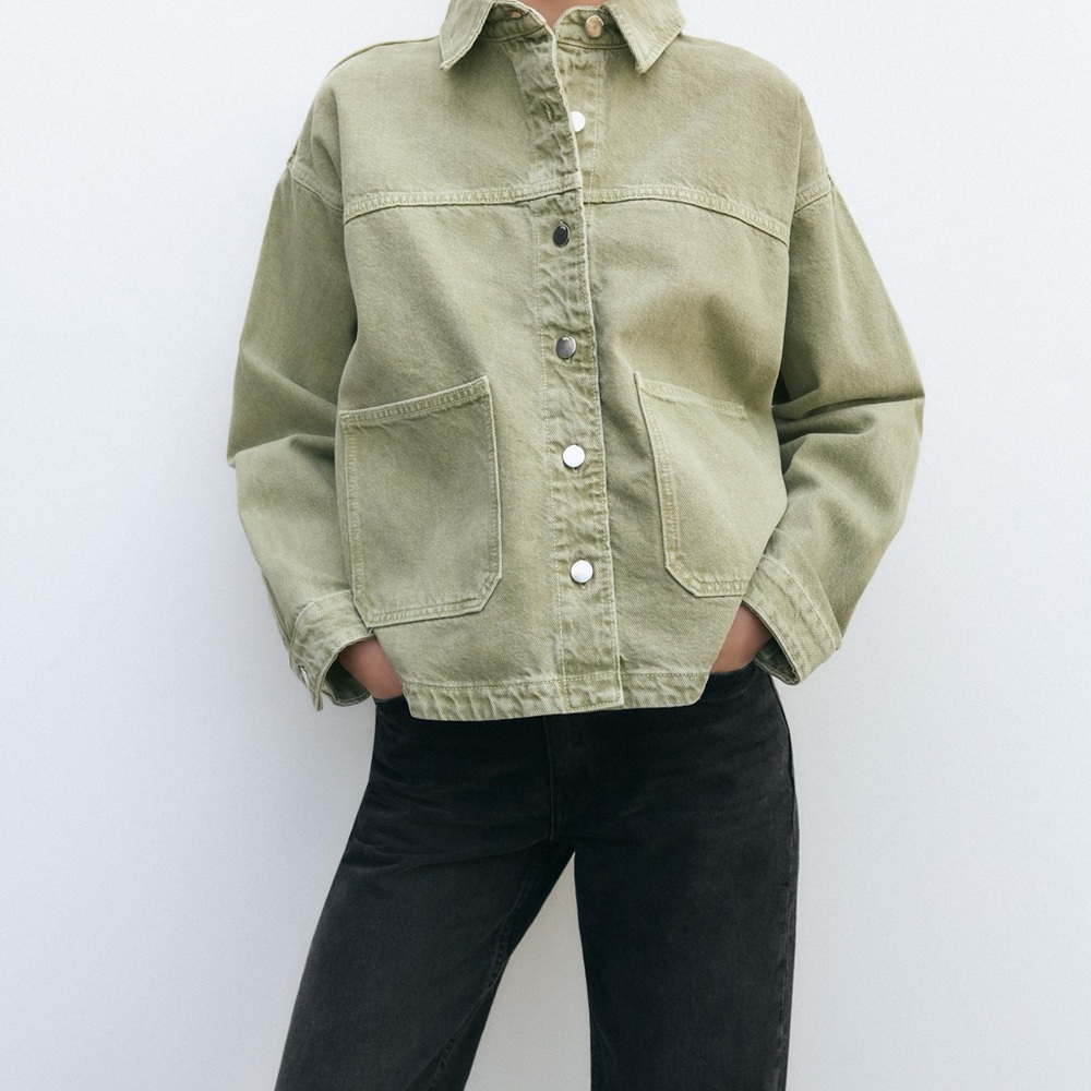 Zara 1975 Olive Green Women's Denim